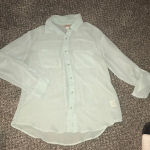 Sheer Button-up Shirt